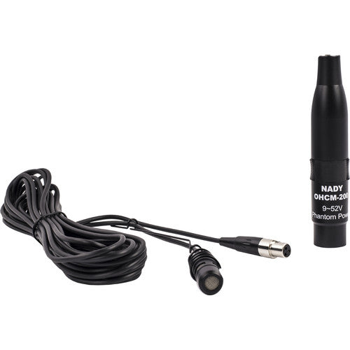 Nady OHCM-200 Micrófono Colgante Condensador Cardioide Negro 20 ft