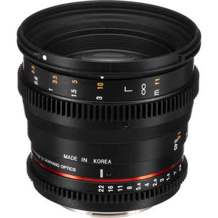 Rokinon 50mm T1.5 lente cine para Canon EF Montura Full Frame T1.5-22