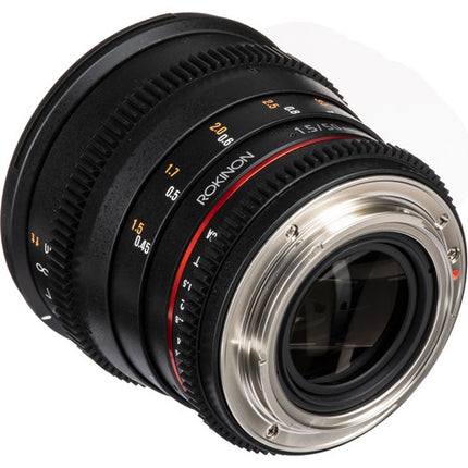 Rokinon 50mm T1.5 lente cine para Canon EF Montura Full Frame T1.5-22