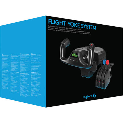 Logitech G Flight Yoke System con Pedales de Timón para Simulación aérea
