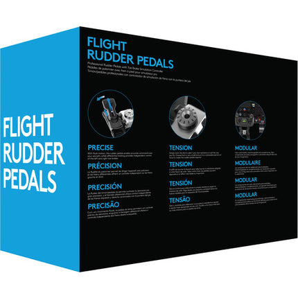 Logitech G Flight Pedales de Timón con Control Preciso y Tensión Ajustable