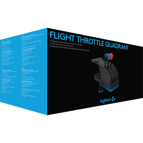 Logitech G Flight Throttle Quadrant para Simulación de Vuelo con Palancas Intercambiables