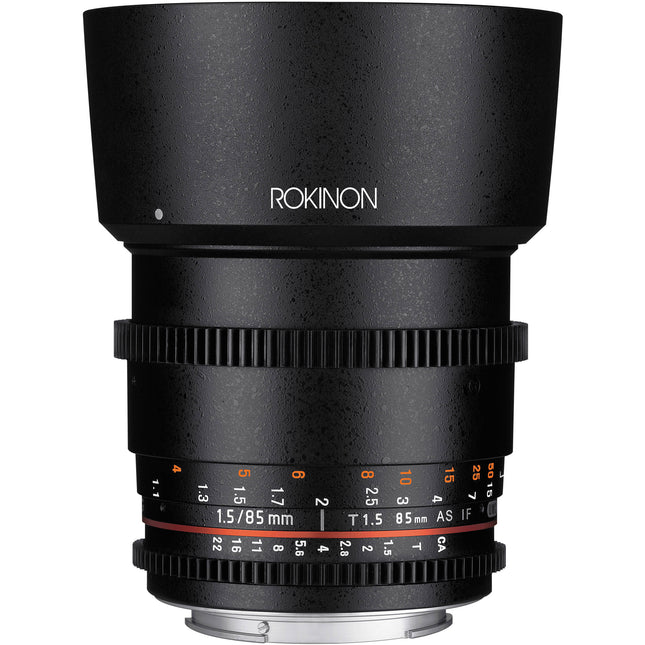 Rokinon 85mm T1.5 Lente Cine para Canon EF Montura Full Frame 72mm