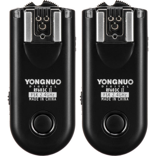 Yongnuo RF-603C II Kit Disparador Inalámbrico Flash Canon 2.4GHz 328' Alcance
