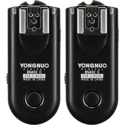 Yongnuo RF-603C II Kit Disparador Inalámbrico Flash Canon 2.4GHz 328' Alcance