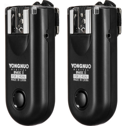 Yongnuo RF-603C II Kit Disparador Inalámbrico Flash Canon 2.4GHz 328' Alcance