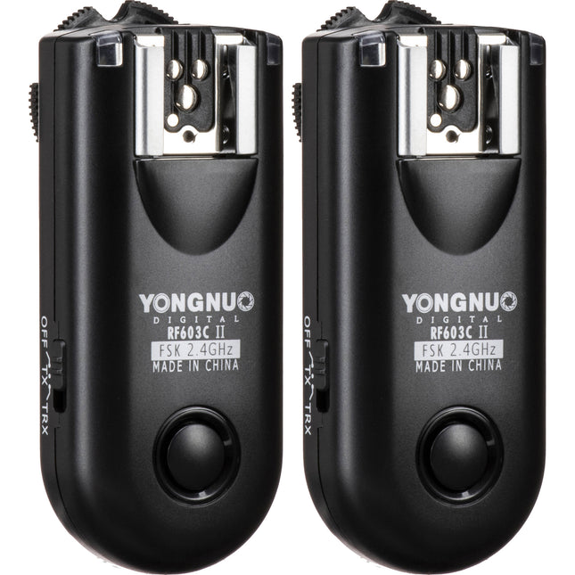 Yongnuo RF-603C II Kit Disparador Inalámbrico Flash Canon 2.4GHz 328' Alcance