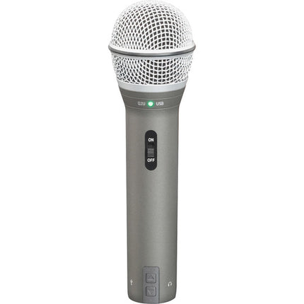 Samson Q2U Micrófono Dinámico USB XLR para Podcast con Auriculares Cerrados