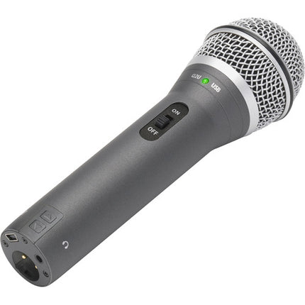 Samson Q2U Micrófono Dinámico USB XLR para Podcast con Auriculares Cerrados