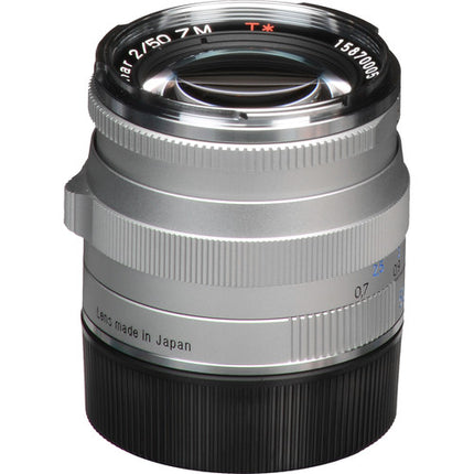ZEISS Planar T* 50mm f/2 ZM Lente Leica M-Montura Placa 43mm Plata