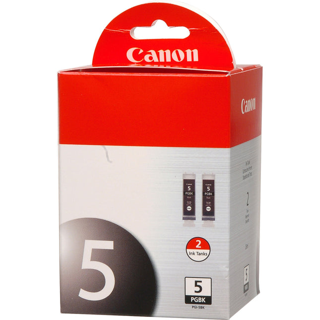 Canon PGI-5BK Cartucho de tinta negra pack doble para PIXMA