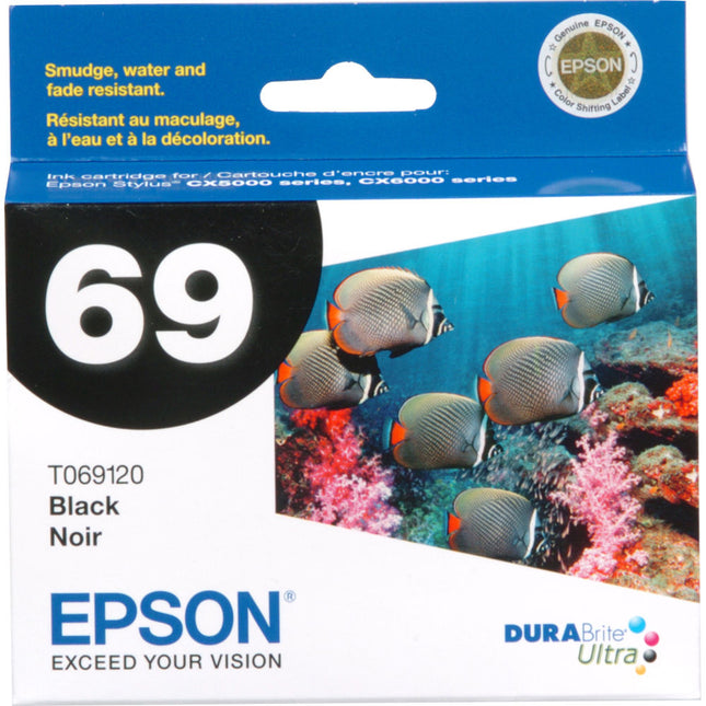 Cartucho de Tinta Negro Epson 69 para Impresoras Stylus N NX CX y WorkForce