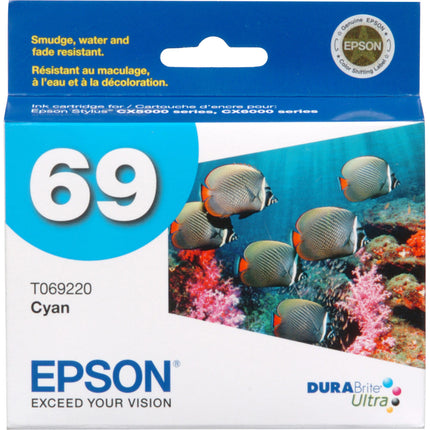Cartucho de tinta Epson 69 Cyan para impresoras Stylus N NX C CX WorkForce