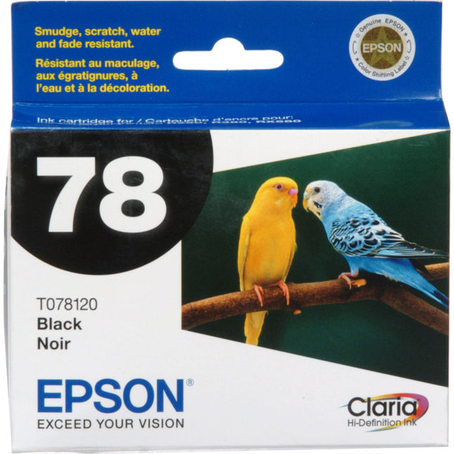 Cartucho de tinta negra Epson 78 Claria Hi-Definition para impresoras Epson