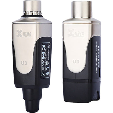 Xvive Audio Wireless XLR Kit de Micrófono Omnidireccional Alcance 90 ft