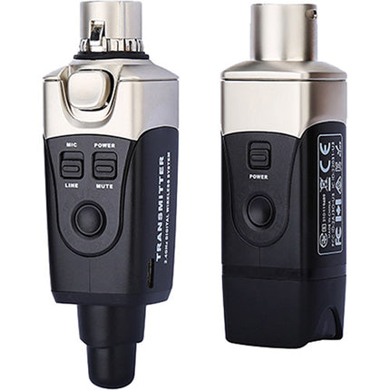 Xvive Audio Wireless XLR Kit de Micrófono Omnidireccional Alcance 90 ft