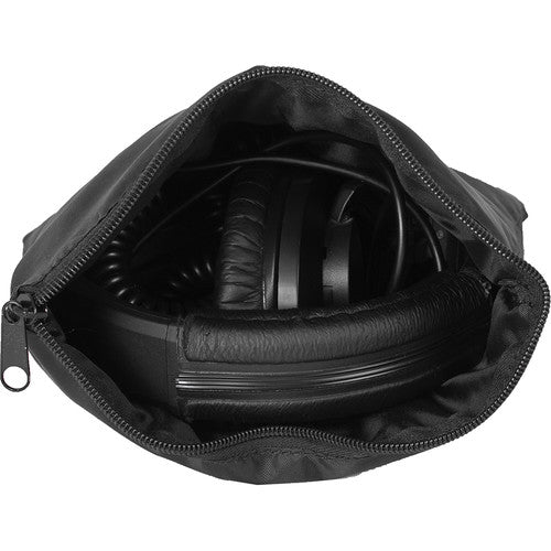 PortaBrace Estuche para Auriculares de Nylon 200 Denier Acolchado Ligero con Cierre de Cremallera