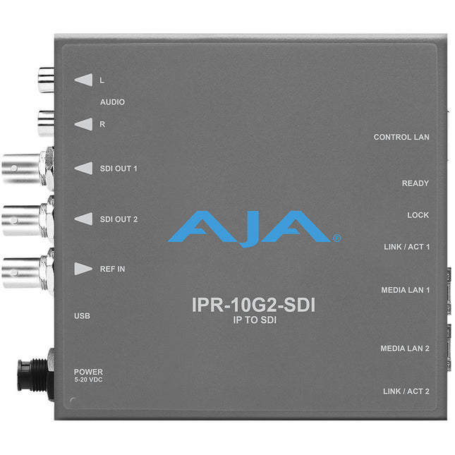 AJA SMPTE ST 2110 Convertidor Mini IP a SDI Dual 3G-SDI 1080p60