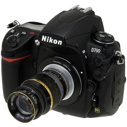 FotodioX Adaptador de Montura M39 L39 a Nikon F Metal Pulido Macro