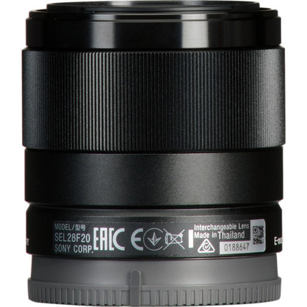 Sony FE 28mm f2 Lente Full Frame con motor AF y diafragma 9 hojas