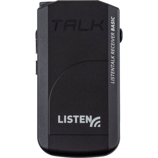 Listen Technologies ListenTALK LKR-12 Receptor Básico con Batería Li-Ion Altavoz y Lanyard