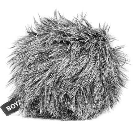 BOYA BY-MM1 Micrófono Condensador Cardioide Mini con Shockmount Furry Windshield