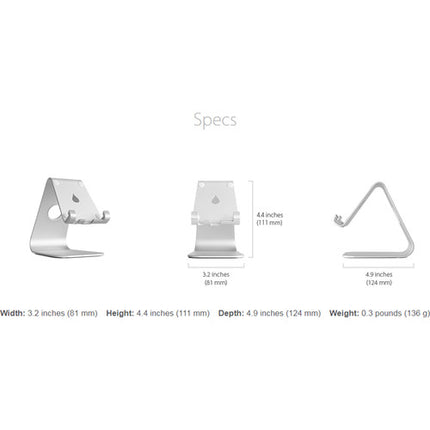 Rain Design mStand Soporte móvil para teléfonos y tablets 8 pulgadas negro
