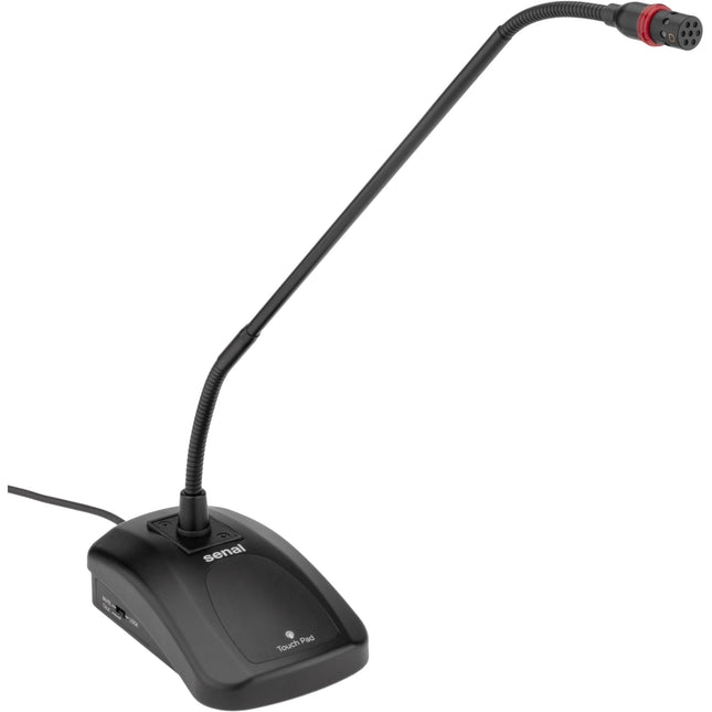 Senal MXGN-18C Micrófono Condensador de Cuello de Ganso 18" con Base Integrada y Panel Táctil Silencioso