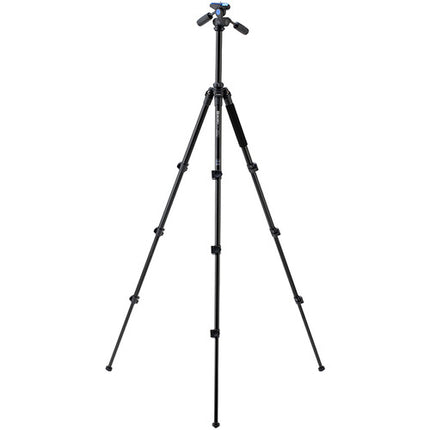 Benro Adventure Tripode de Aluminio 60.4 Pulgadas 11 lb con Cabezal Pan y Tilt HD1A