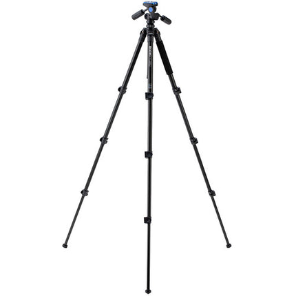 Benro Adventure Tripode de Aluminio 60.4 Pulgadas 11 lb con Cabezal Pan y Tilt HD1A