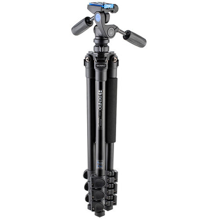 Benro Adventure Tripode de Aluminio 60.4 Pulgadas 11 lb con Cabezal Pan y Tilt HD1A