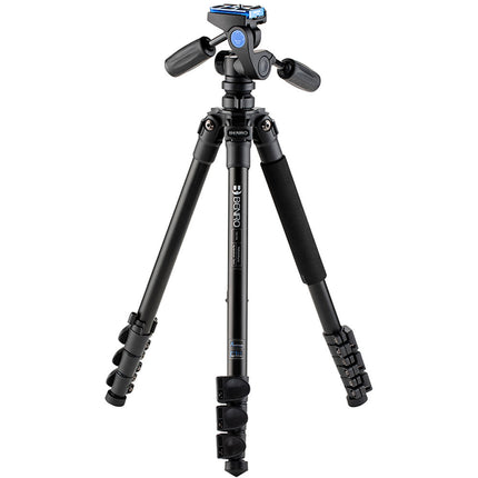 Benro Adventure Tripode de Aluminio 60.4 Pulgadas 11 lb con Cabezal Pan y Tilt HD1A