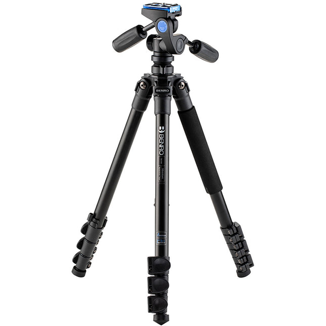 Benro Adventure Tripode de Aluminio 60.4 Pulgadas 11 lb con Cabezal Pan y Tilt HD1A
