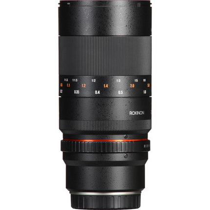 Rokinon 100mm f/2.8 Objetivo Macro para Canon EF con 1:1 de aumento y apertura f/2.8 a f/32