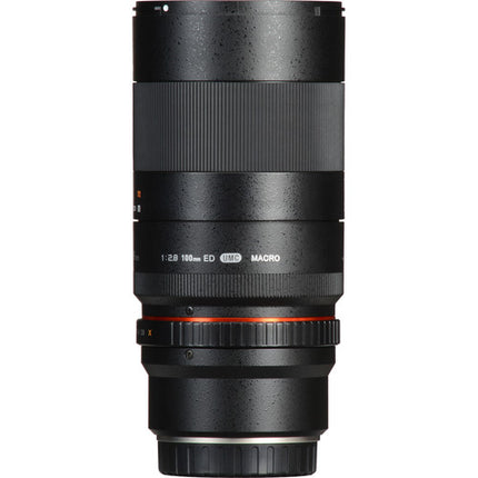 Rokinon 100mm f/2.8 Objetivo Macro para Canon EF con 1:1 de aumento y apertura f/2.8 a f/32