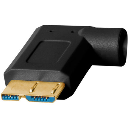 Tether Tools Cable USB 3.0 Tipo A a Micro USB Ángulo Derecho 5 Gb/s 15 pies Negro