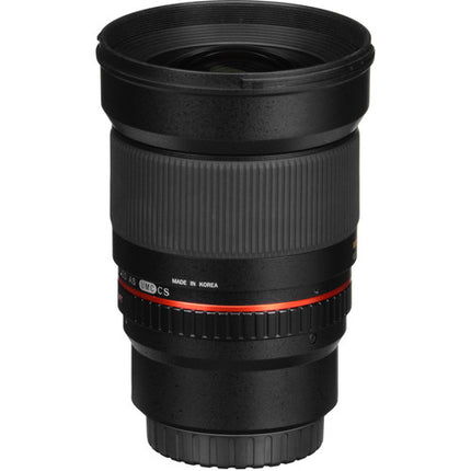 Samyang 16mm f2.0 ED AS UMC CS Objetivo para Canon EF-M 25.6mm APS-C
