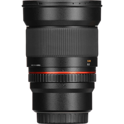 Samyang 16mm f2.0 ED AS UMC CS Objetivo para Canon EF-M 25.6mm APS-C