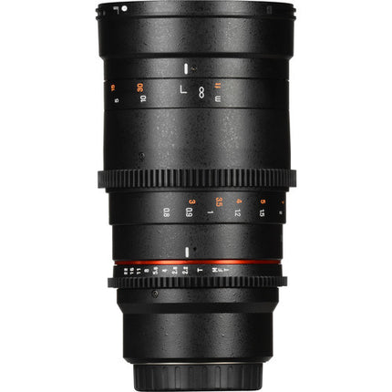 Rokinon 135mm T2.2 Cine DS Objetivo para Canon EF Montura con Foco Manual y Apertura De-Clicked