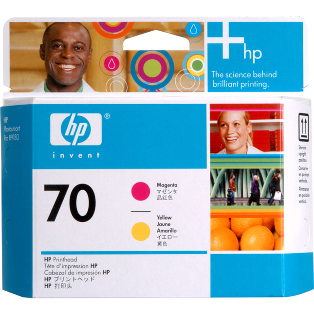HP 70 Magenta y Amarillo Cabezal de Impresión para Impresoras 24 y 44 pulgadas
