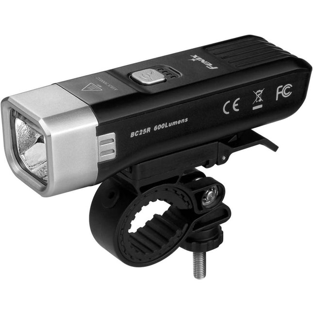 Fenix Flashlight BC25R Luz LED Recargable para Bicicleta 600 Lúmenes 2600mAh USB