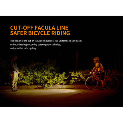 Fenix Flashlight BC25R Luz LED Recargable para Bicicleta 600 Lúmenes 2600mAh USB
