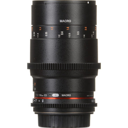 Rokinon 100mm T3.1 Lente Macro Cine para Canon EF Montura con Cobertura Full-Frame y Filtro 67mm