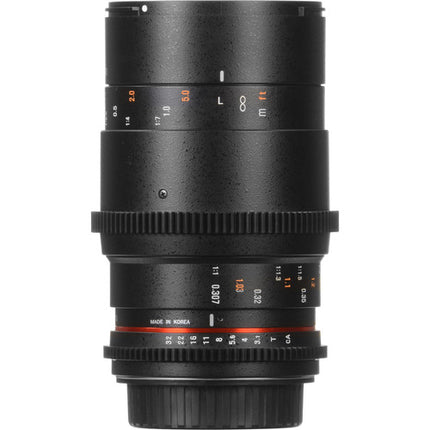 Rokinon 100mm T3.1 Lente Macro Cine para Canon EF Montura con Cobertura Full-Frame y Filtro 67mm