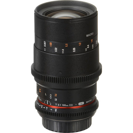 Rokinon 100mm T3.1 Lente Macro Cine para Canon EF Montura con Cobertura Full-Frame y Filtro 67mm