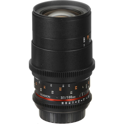 Rokinon 100mm T3.1 Lente Macro Cine para Canon EF Montura con Cobertura Full-Frame y Filtro 67mm