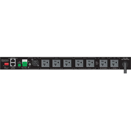 AtlasIED Rackmountable Power Conditioner con 9 Salidas 20A y Voltímetro Digital