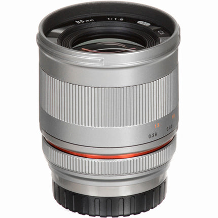 Rokinon 35mm f/1.2 Lente APS-C Fuji X con Apertura f1.2 a f16 y Parasol