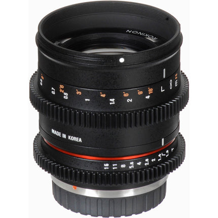 Rokinon 50mm T1.3 Objetivo Cine Compacto para Fujifilm X con AOV 31.7° y Montura APS-C