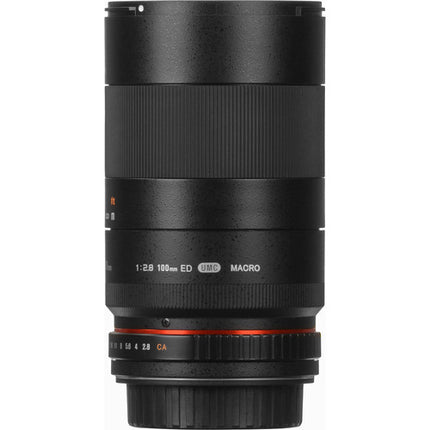 Samyang 100mm f2.8 ED UMC Objetivo Macro para Fujifilm X APS-C 1:1 Mínimo enfoque 1m